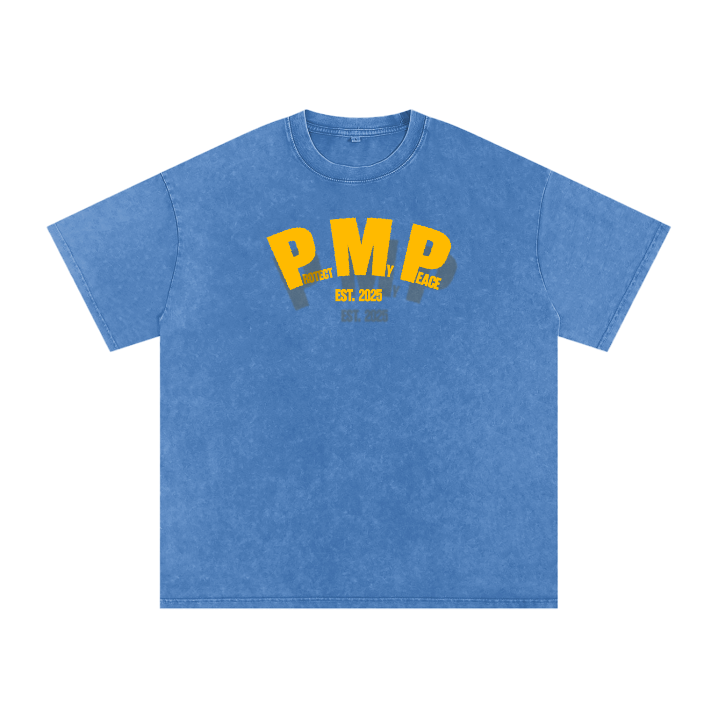 Acid Wash Oversize "PMP GRAPHIC" T-Shirt