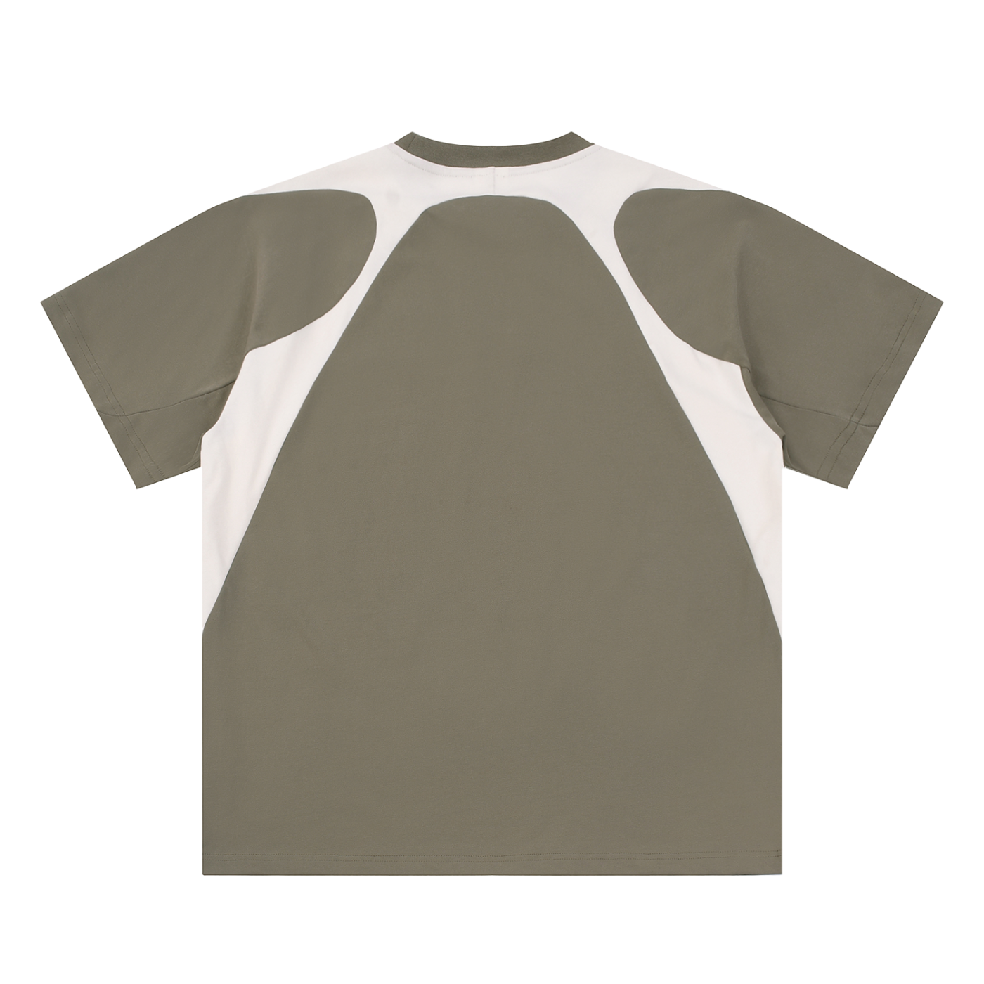 Contrast Panel Cotton "Protect My Peace" FRONT SIDE ONLY T-Shirt