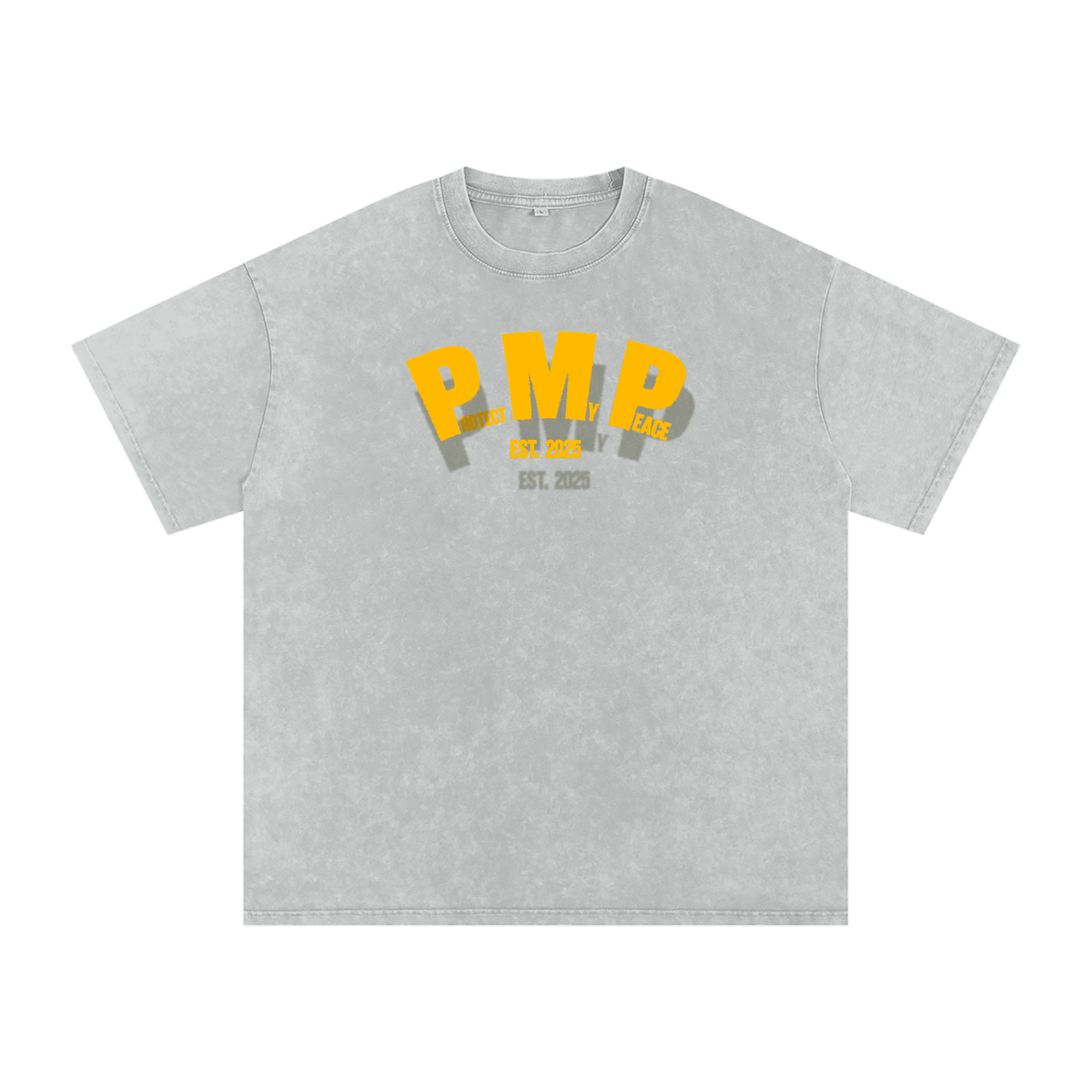 Acid Wash Oversize "PMP GRAPHIC" T-Shirt