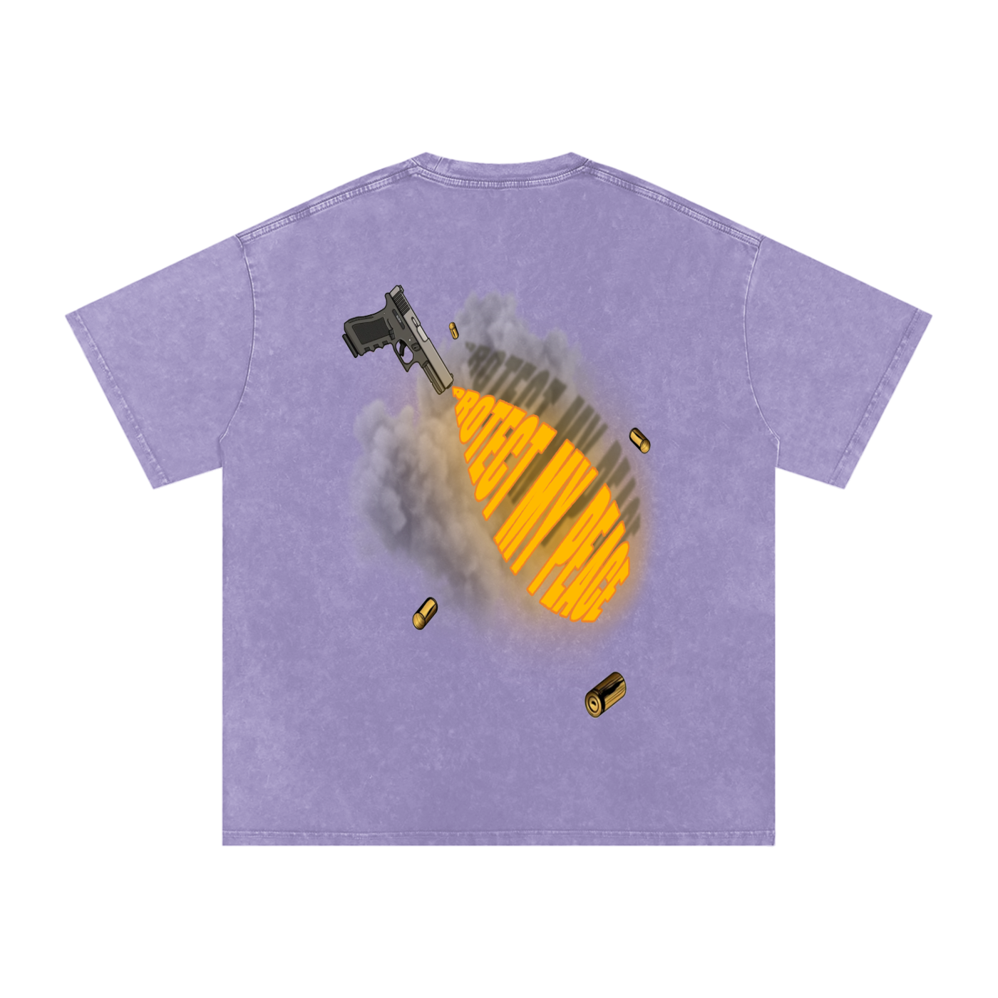 Acid Wash Oversize "PMP GRAPHIC" T-Shirt