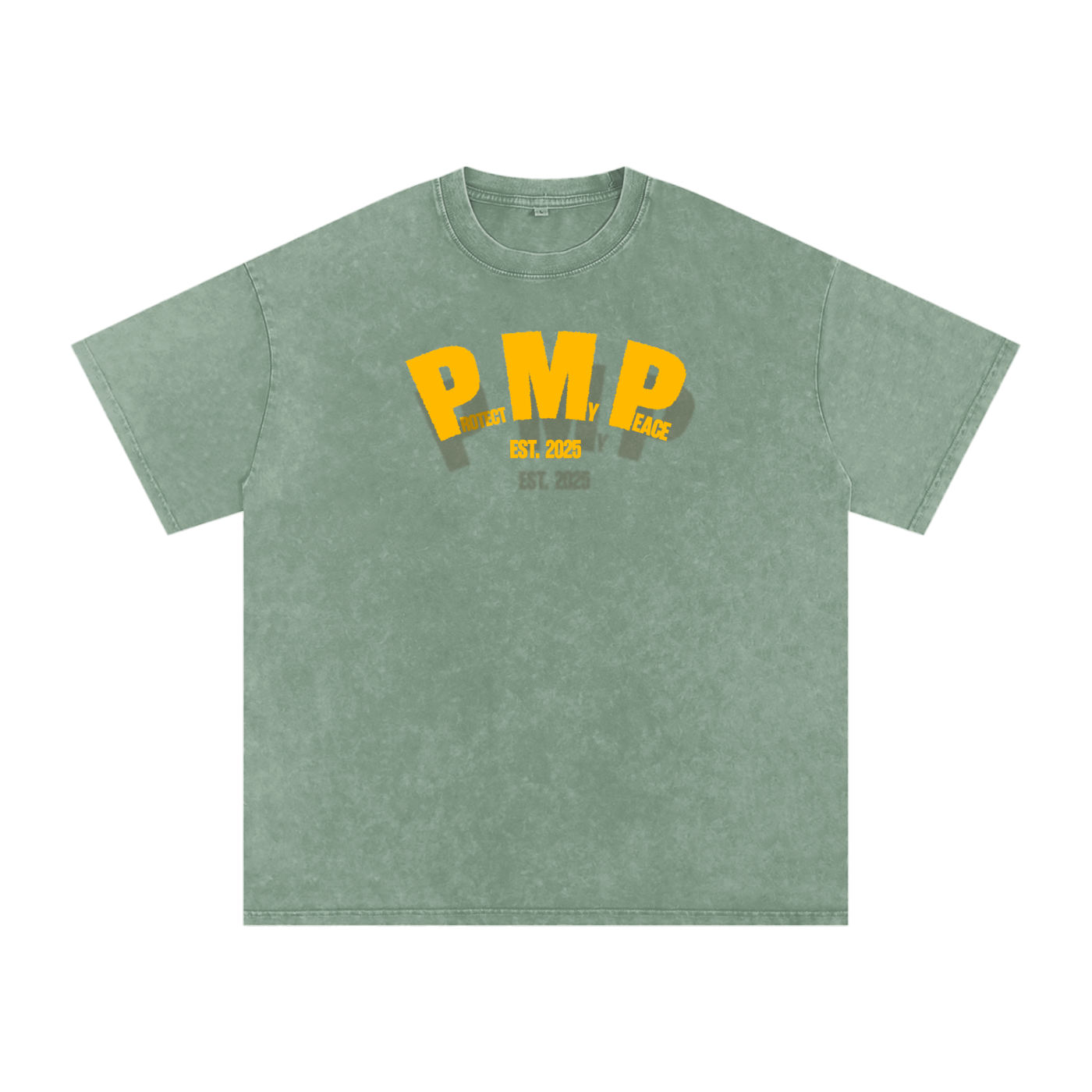 Acid Wash Oversize "PMP GRAPHIC" T-Shirt