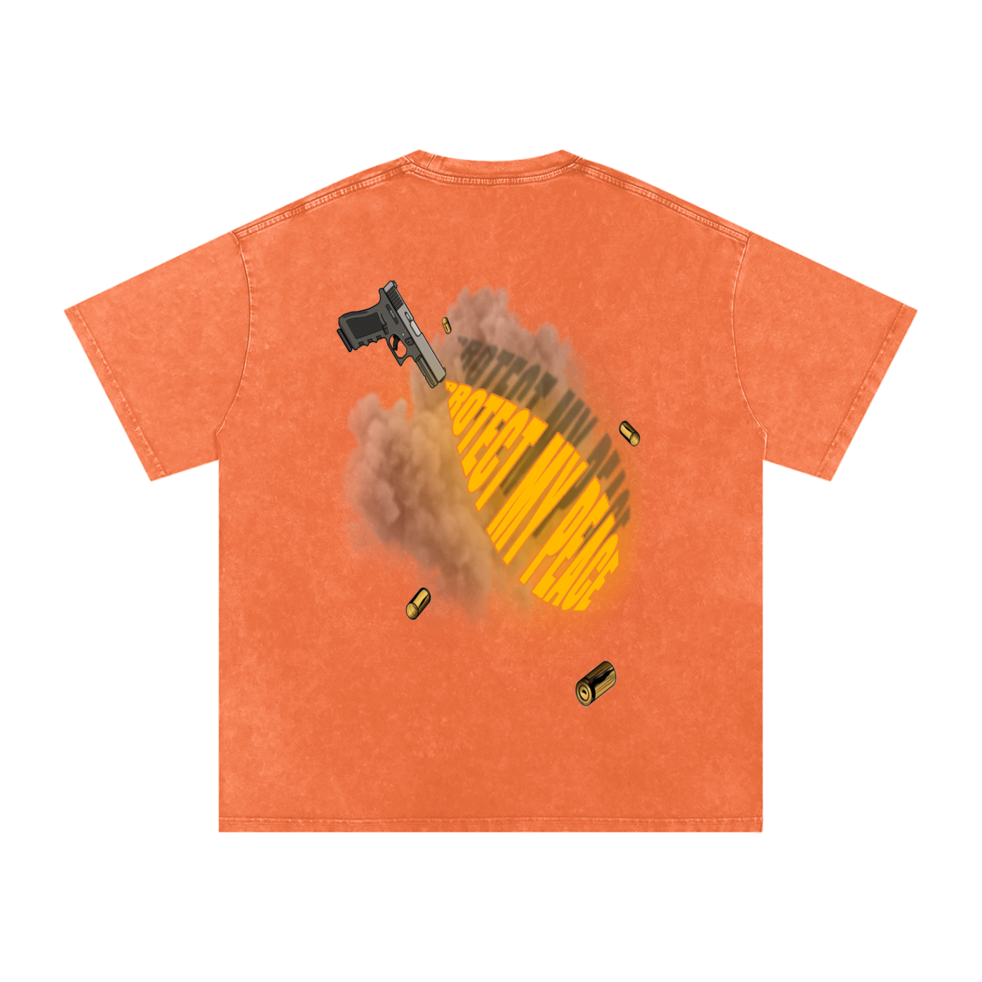 Acid Wash Oversize "PMP GRAPHIC" T-Shirt