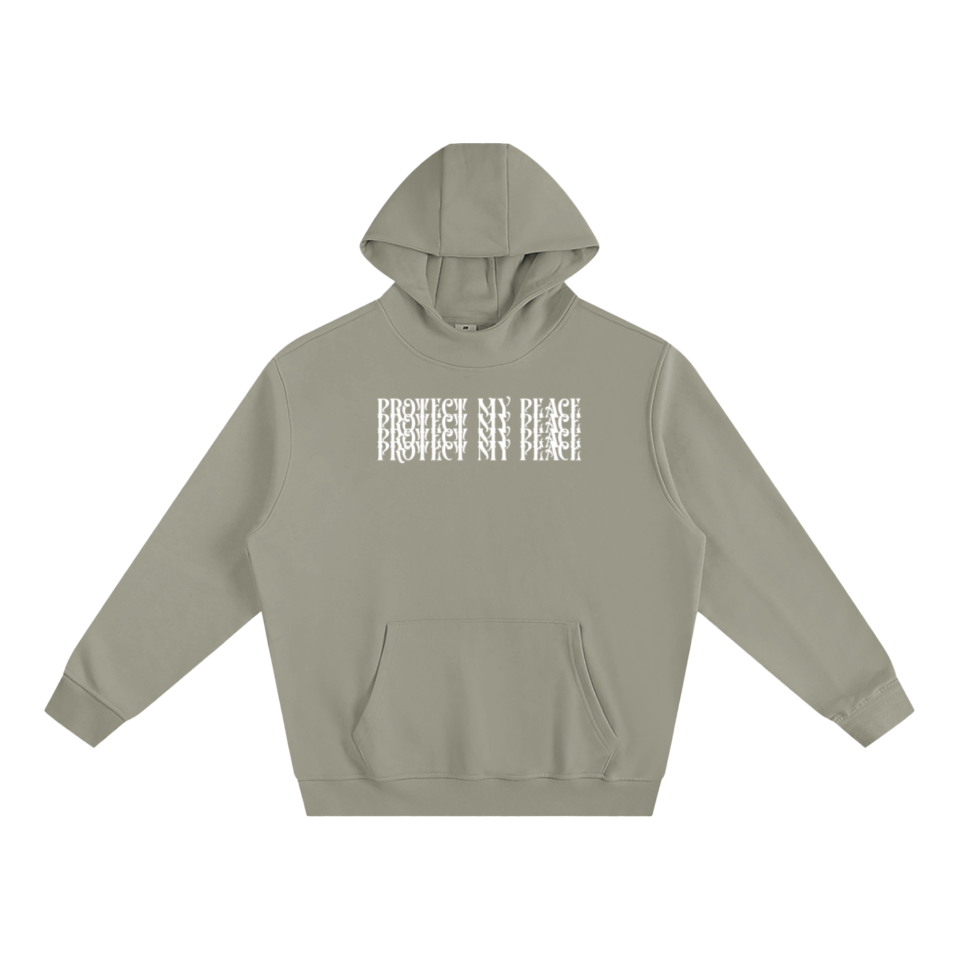 Fleeced High Neck "Protect My Peace" FRONT SIDE ONLY Hoodie