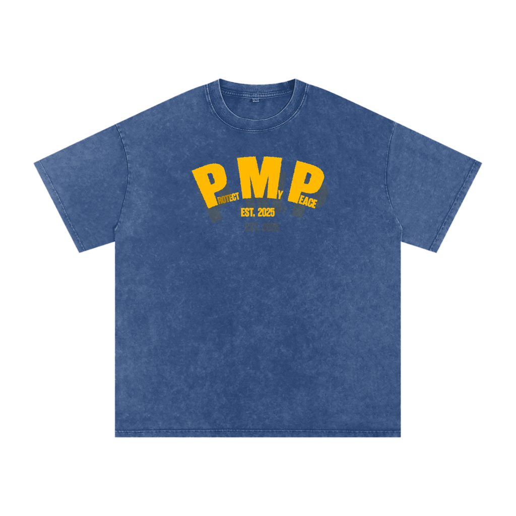 Acid Wash Oversize "PMP GRAPHIC" T-Shirt