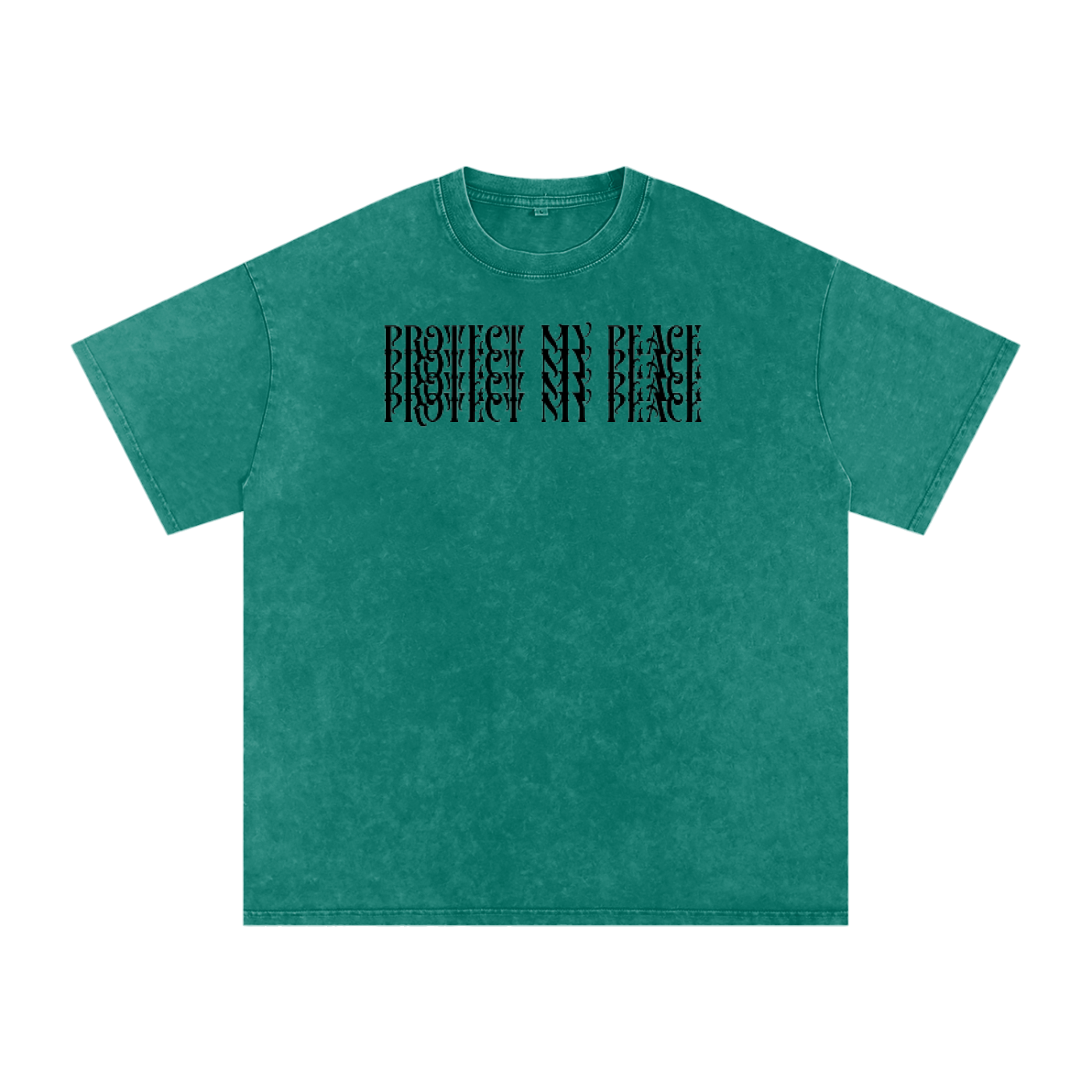 Acid Wash Oversize "Protect My Peace" T-Shirt