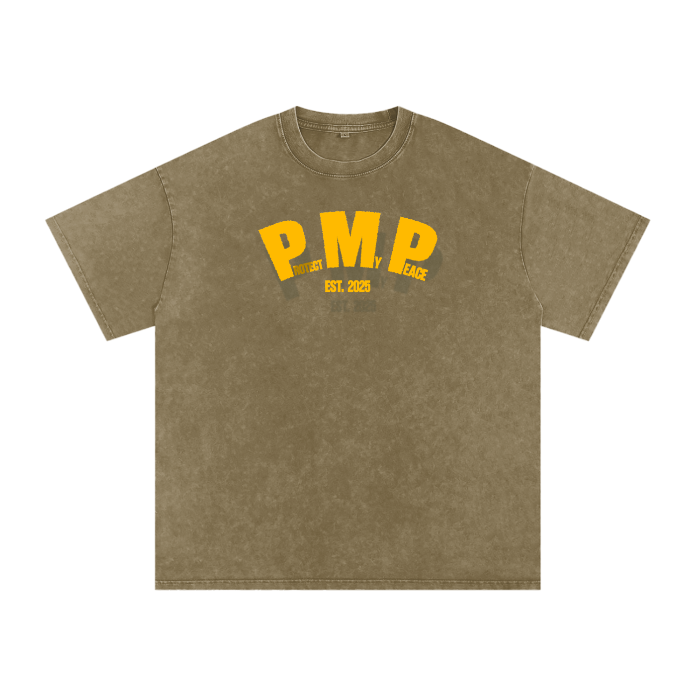 Acid Wash Oversize "PMP GRAPHIC" T-Shirt