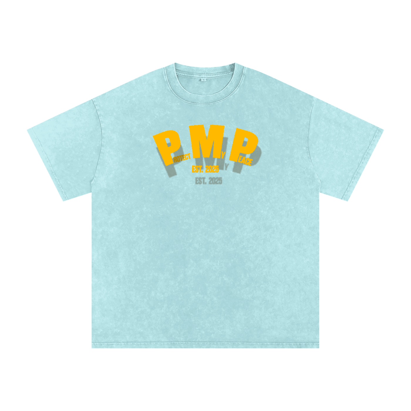 Acid Wash Oversize "PMP GRAPHIC" T-Shirt