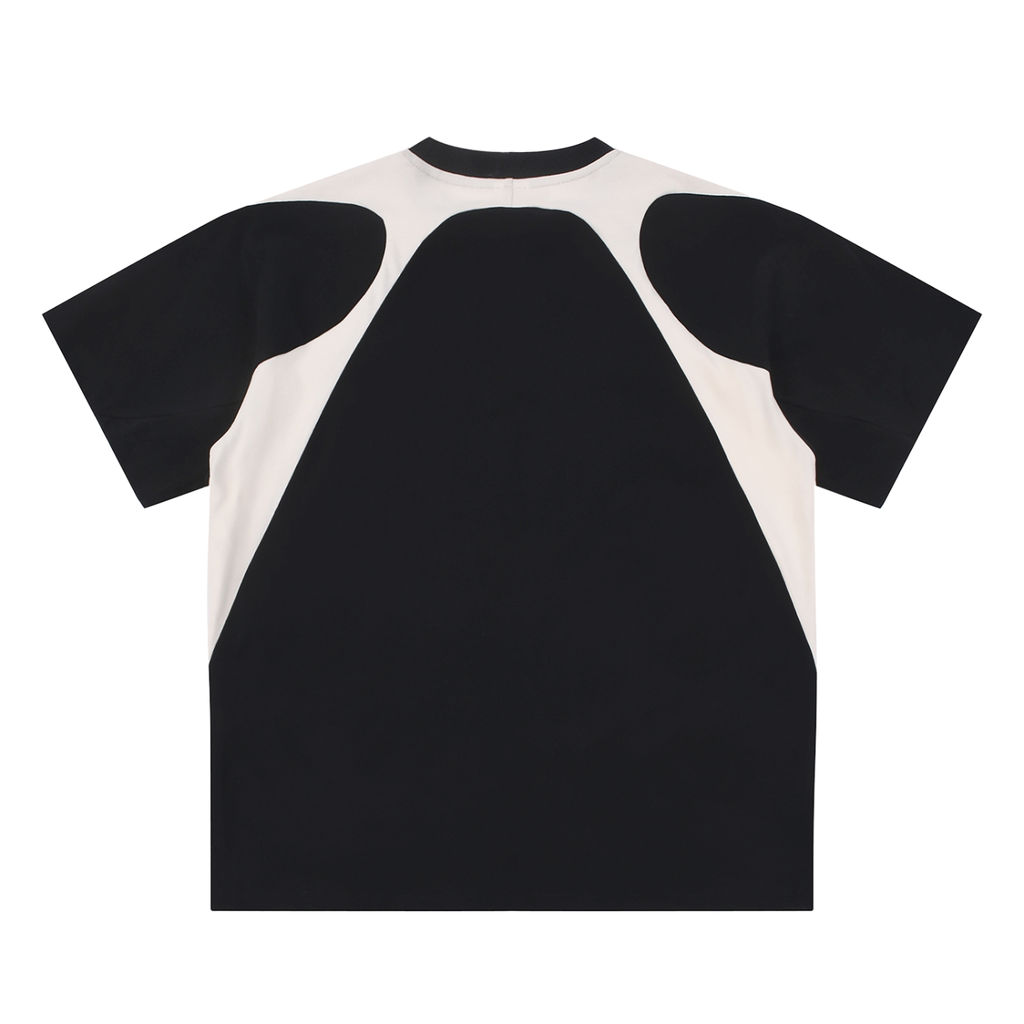Contrast Panel Cotton "Protect My Peace" FRONT SIDE ONLY T-Shirt