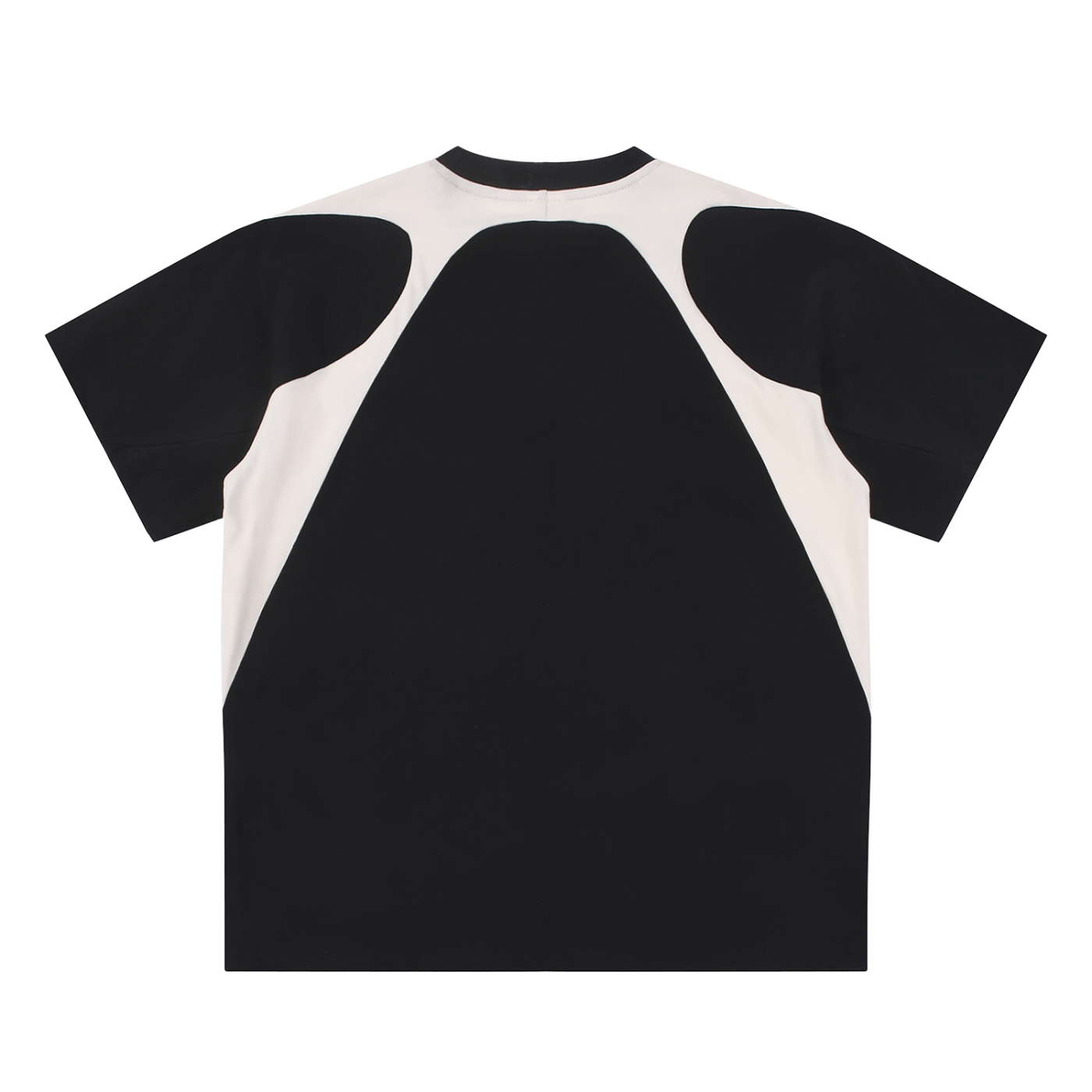 Contrast Panel Cotton "Protect My Peace" FRONT SIDE ONLY T-Shirt
