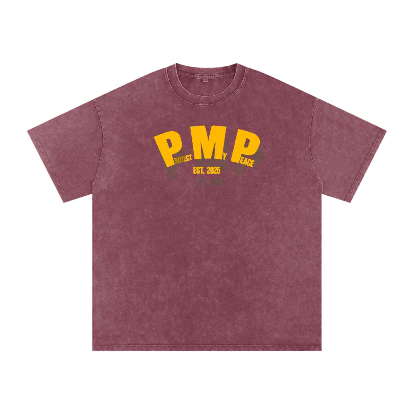 Acid Wash Oversize "PMP GRAPHIC" T-Shirt