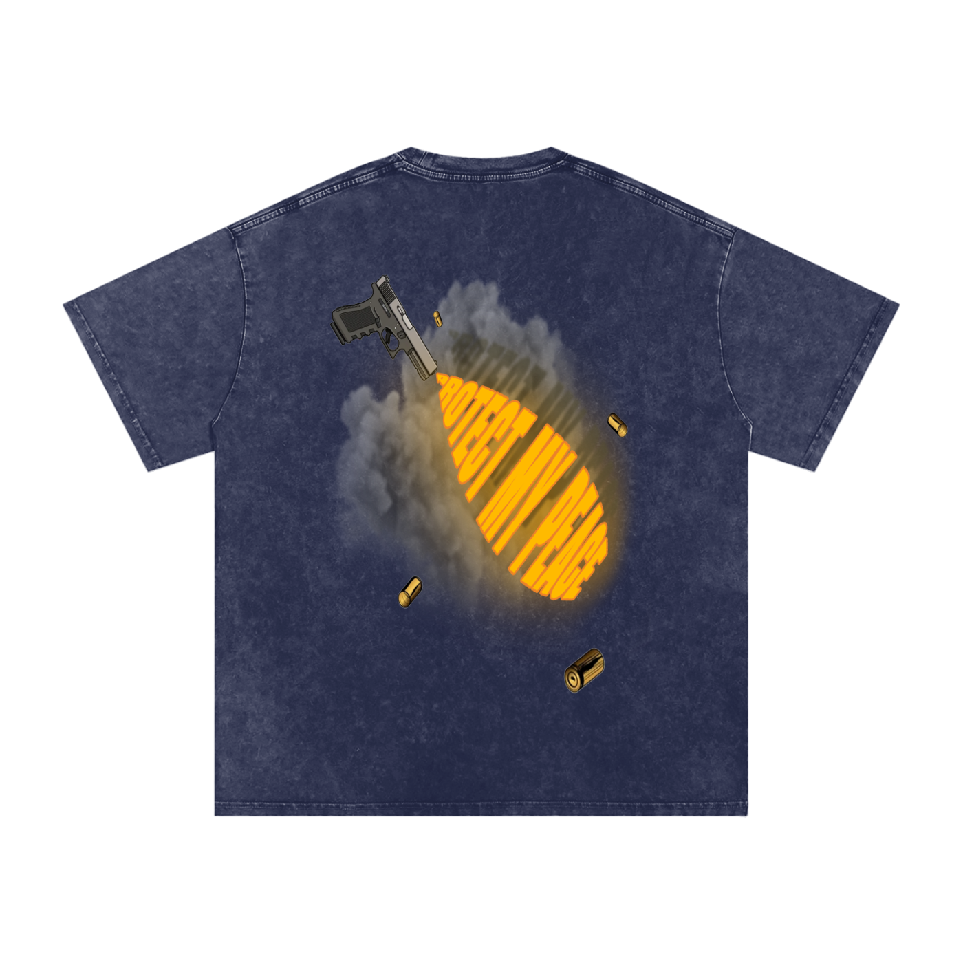 Acid Wash Oversize "PMP GRAPHIC" T-Shirt