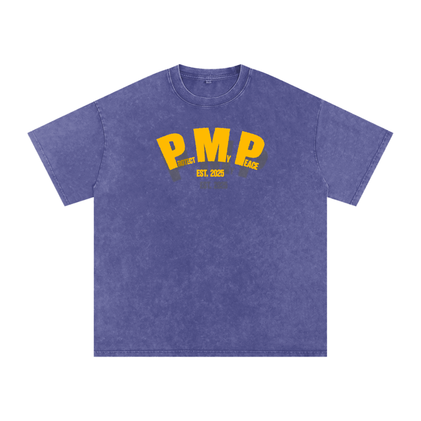Acid Wash Oversize "PMP GRAPHIC" T-Shirt