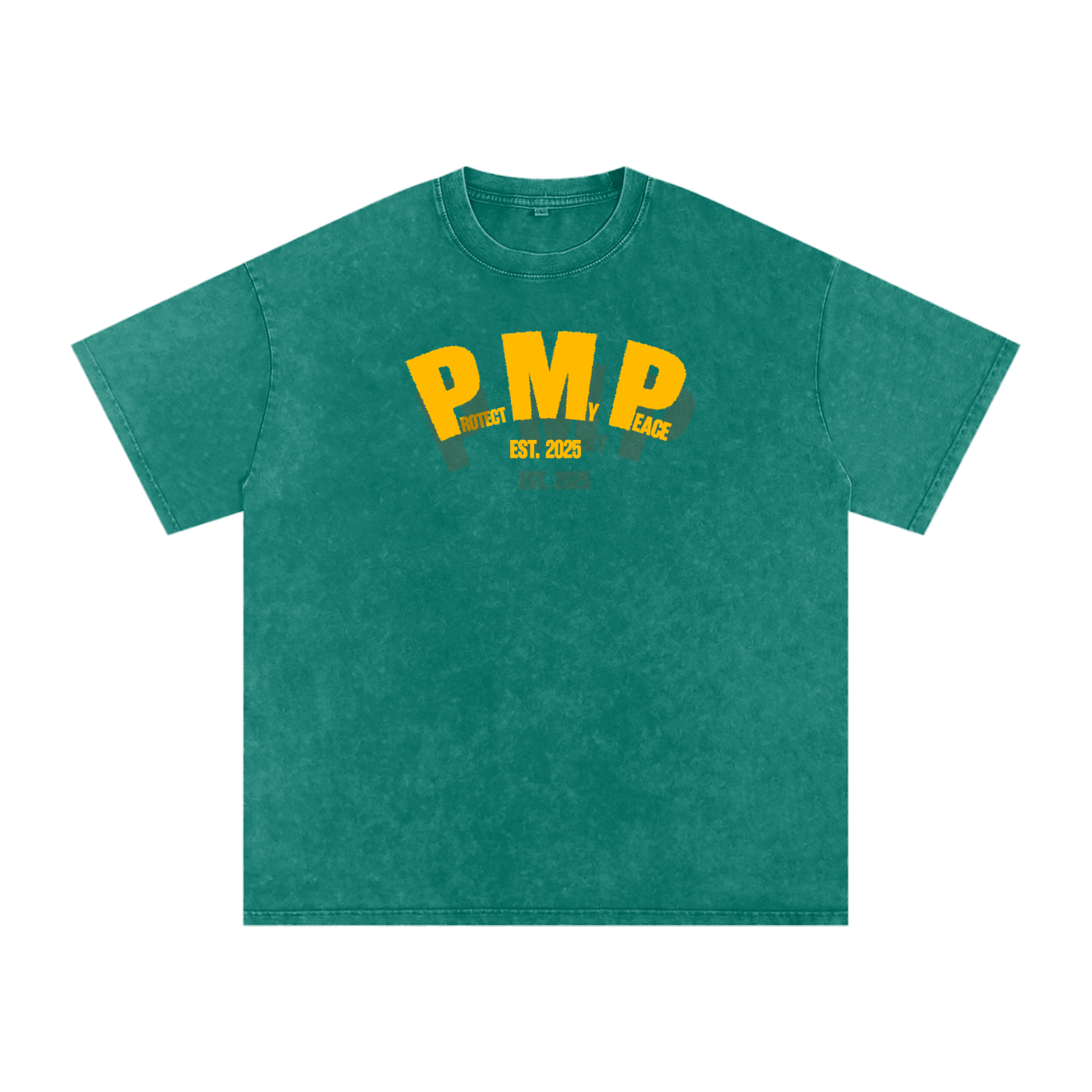 Acid Wash Oversize "PMP GRAPHIC" T-Shirt