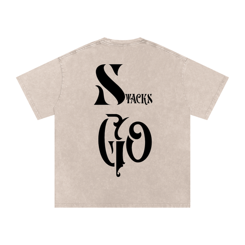 Acid Wash Oversize "Protect My Peace" T-Shirt