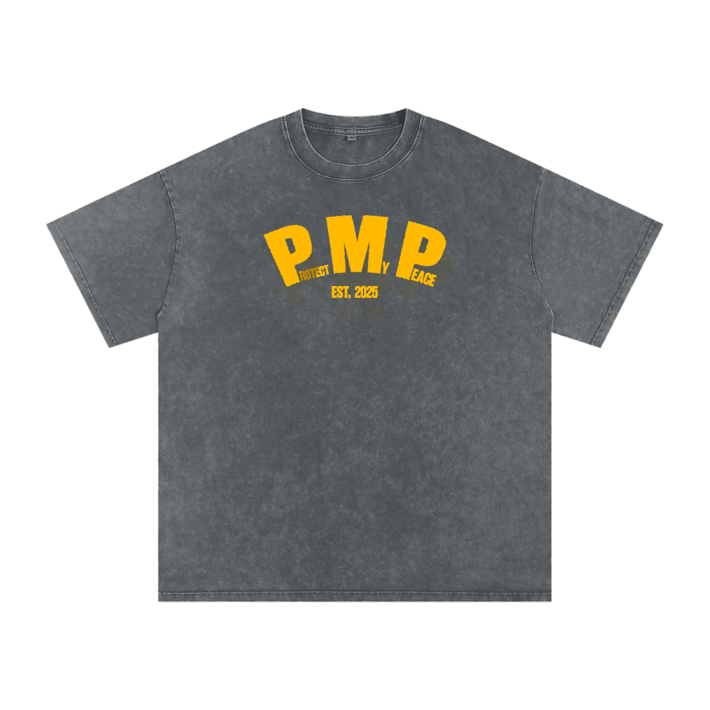 Acid Wash Oversize "PMP GRAPHIC" T-Shirt