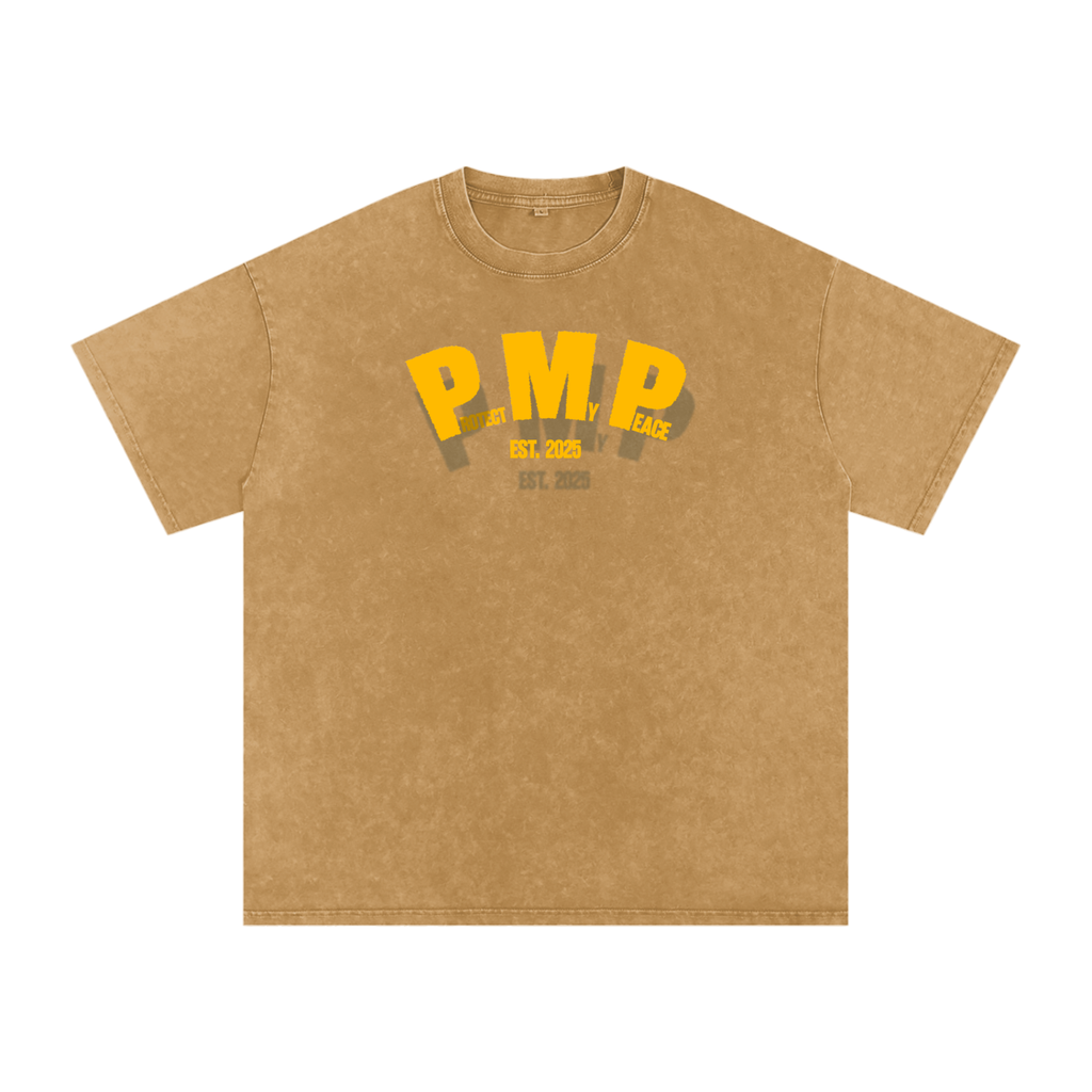 Acid Wash Oversize "PMP GRAPHIC" T-Shirt