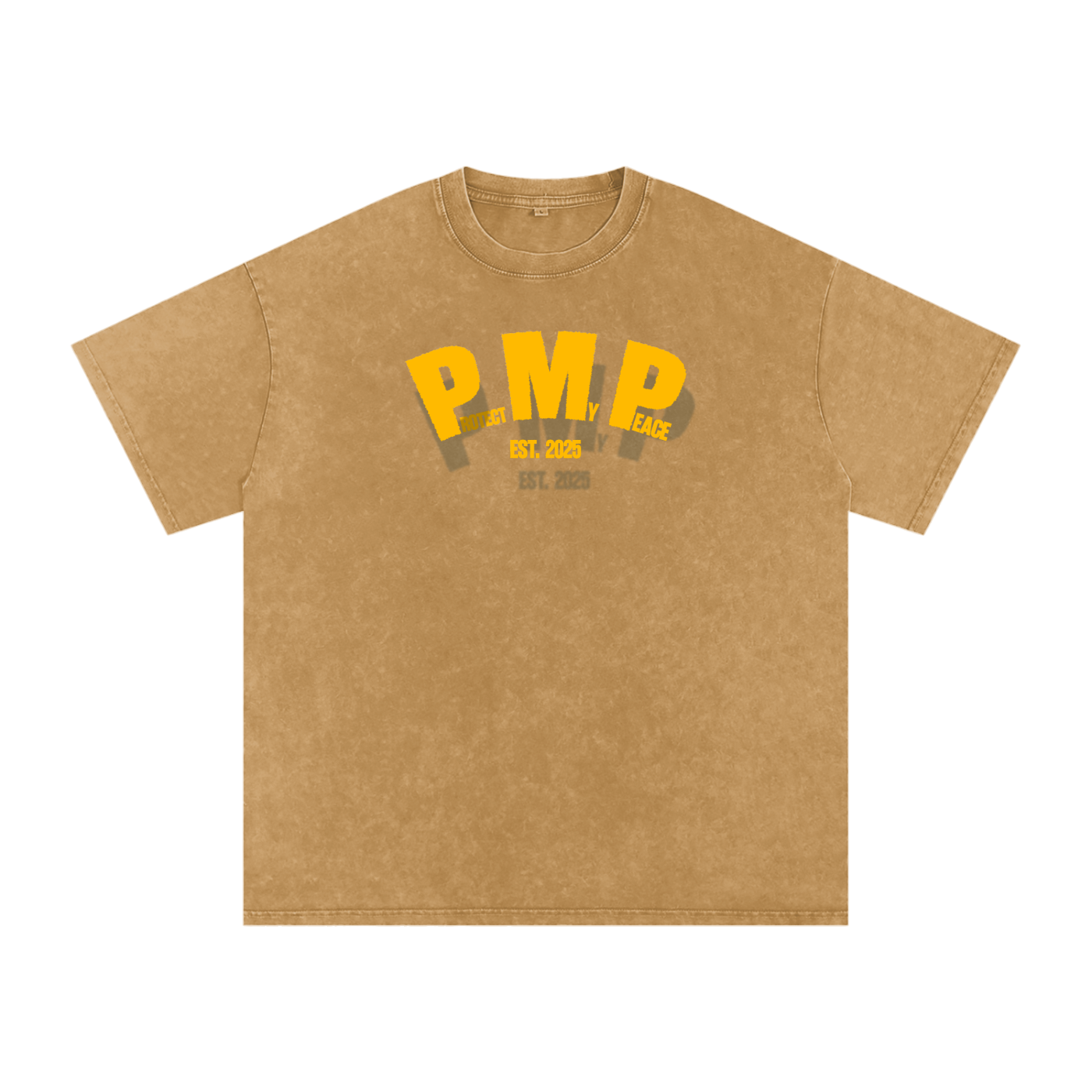 Acid Wash Oversize "PMP GRAPHIC" T-Shirt