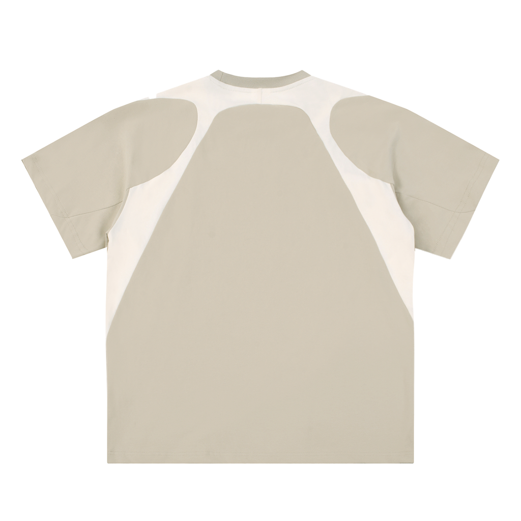 Contrast Panel Cotton "Protect My Peace" FRONT SIDE ONLY T-Shirt