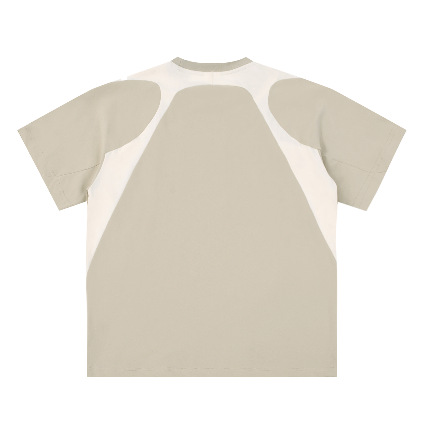 Contrast Panel Cotton "Protect My Peace" FRONT SIDE ONLY T-Shirt