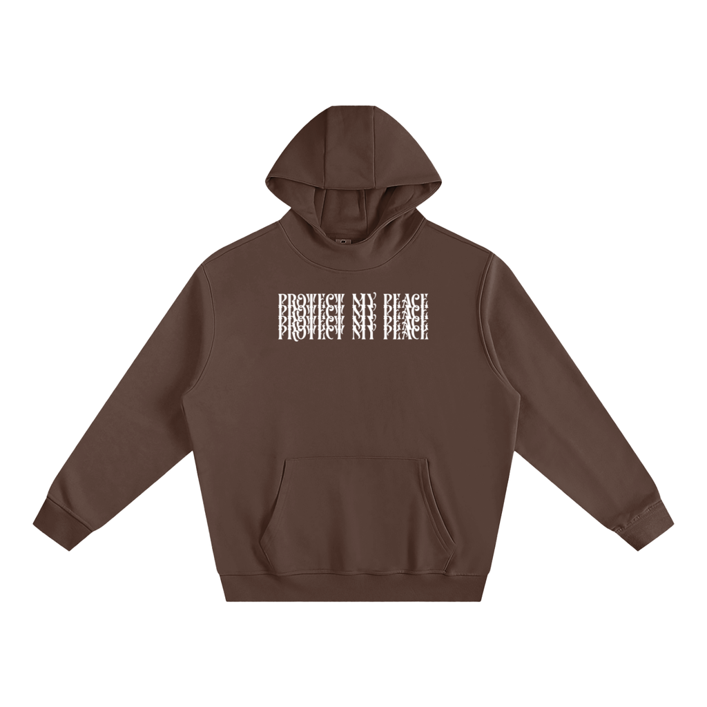 Fleeced High Neck "Protect My Peace" FRONT SIDE ONLY Hoodie