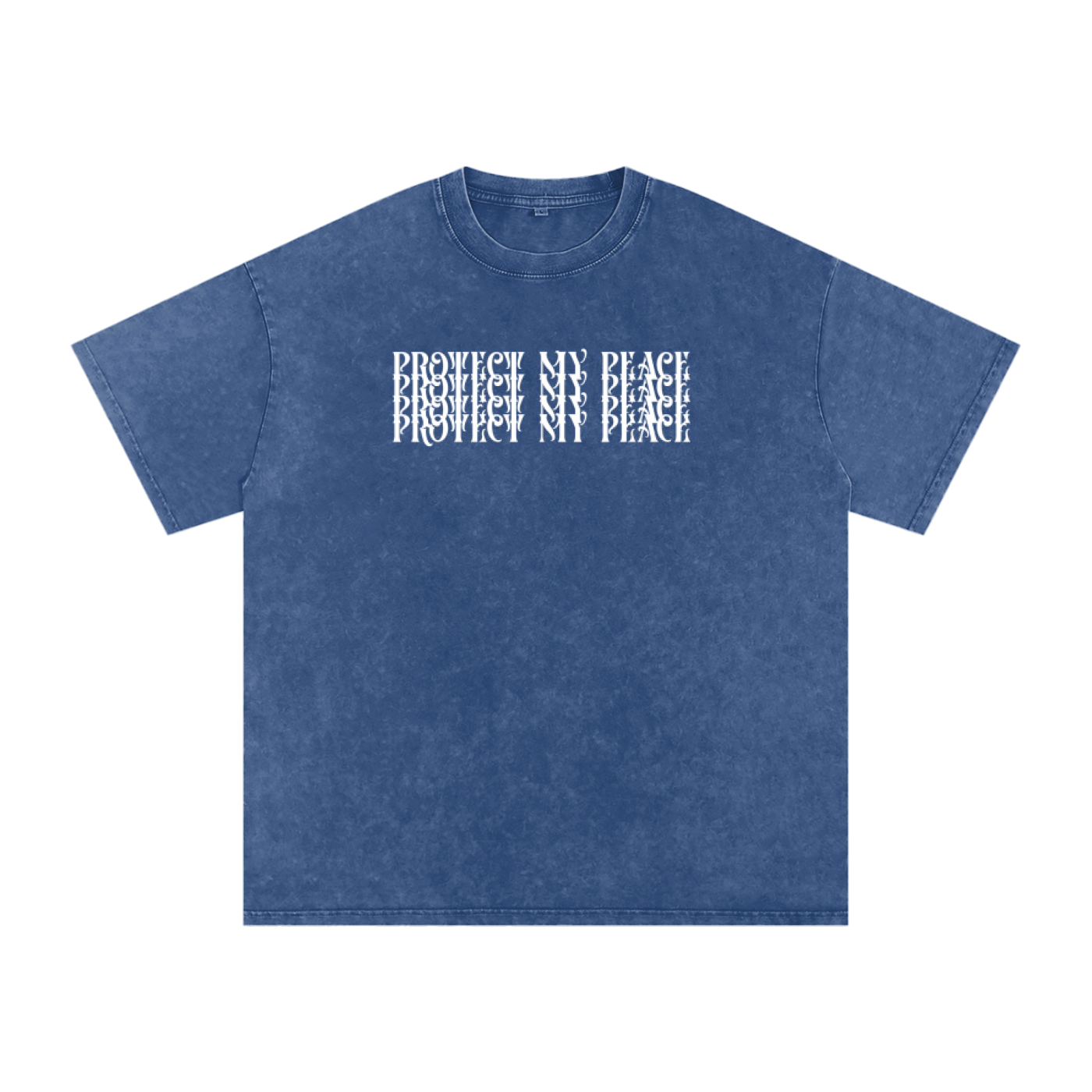Acid Wash Oversize "Protect My Peace" FRONTSIDE ONLY T-Shirt