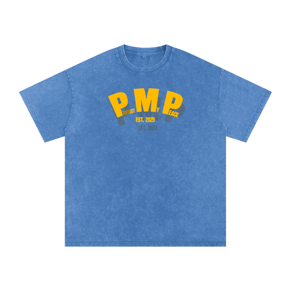 Acid Wash Oversize "PMP GRAPHIC" T-Shirt
