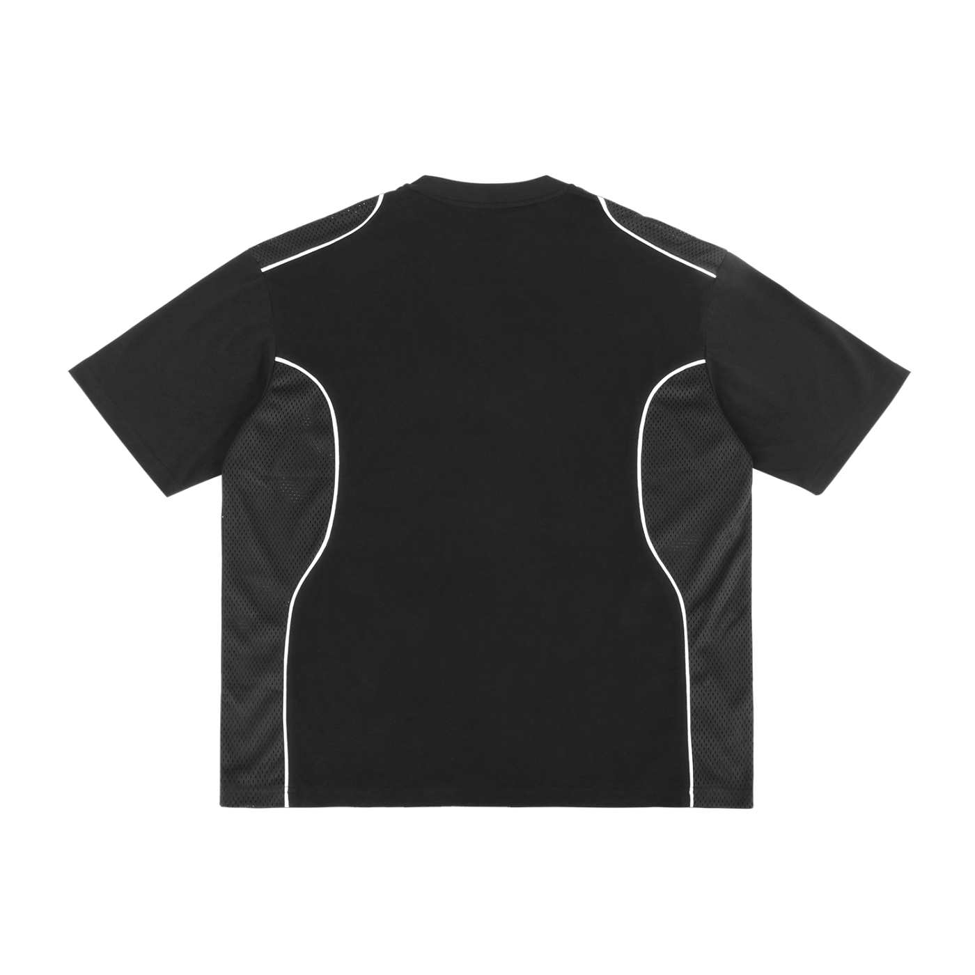 Contrast Piped Panel "Protect My Peace" FRONT SIDE ONLY T-Shirt