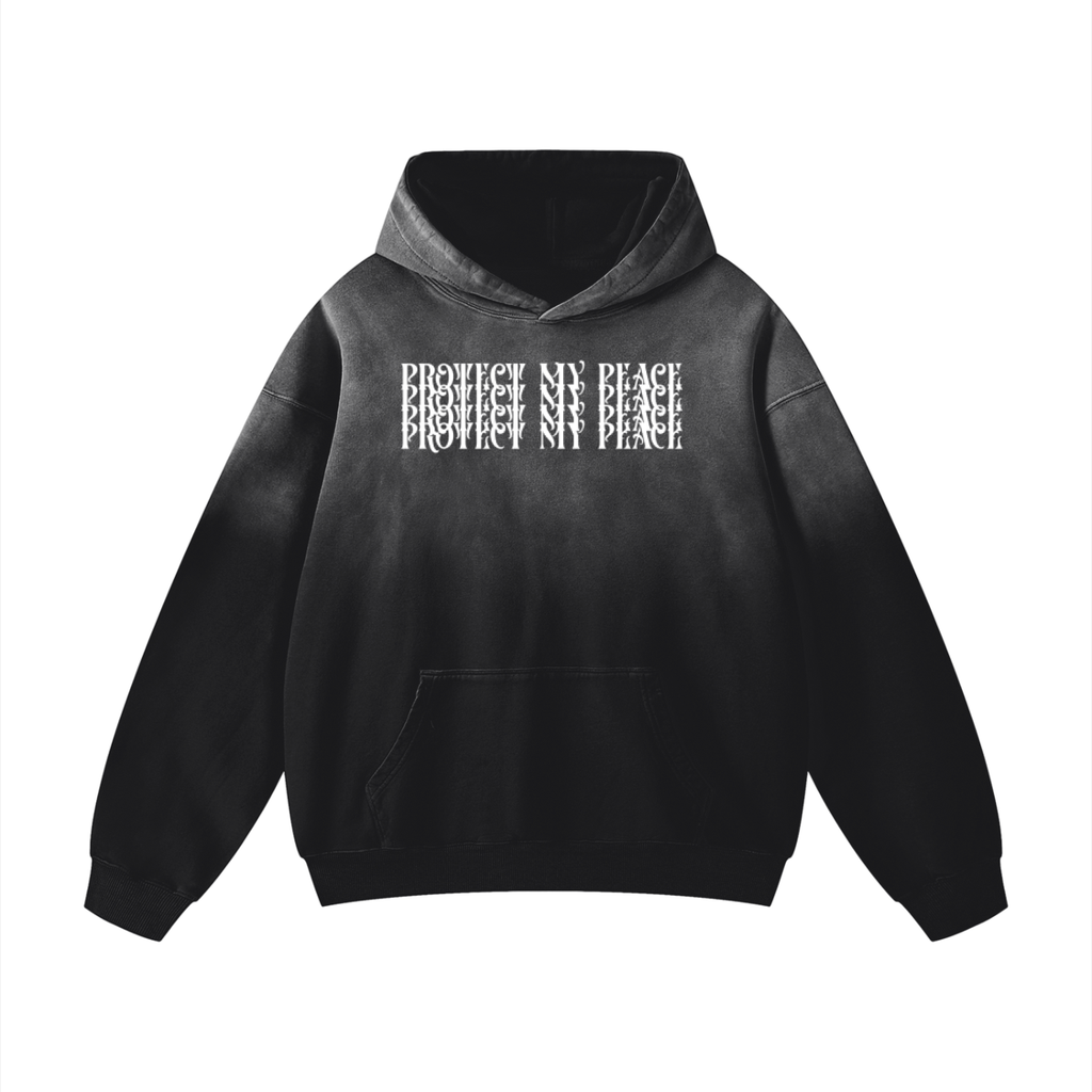 Heavyweight Sunfade Oversized "Protect My Peace" Hoodie