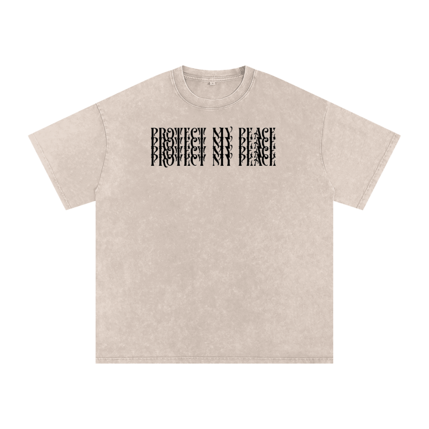Acid Wash Oversize "Protect My Peace" T-Shirt