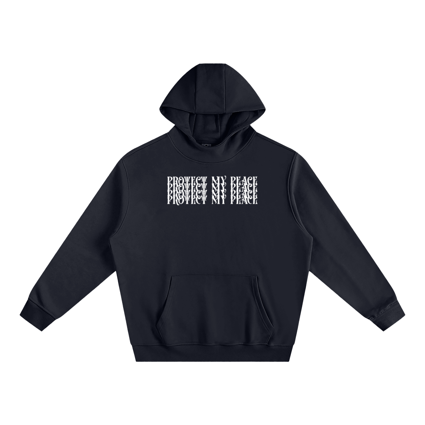 Fleeced High Neck "Protect My Peace" FRONT SIDE ONLY Hoodie