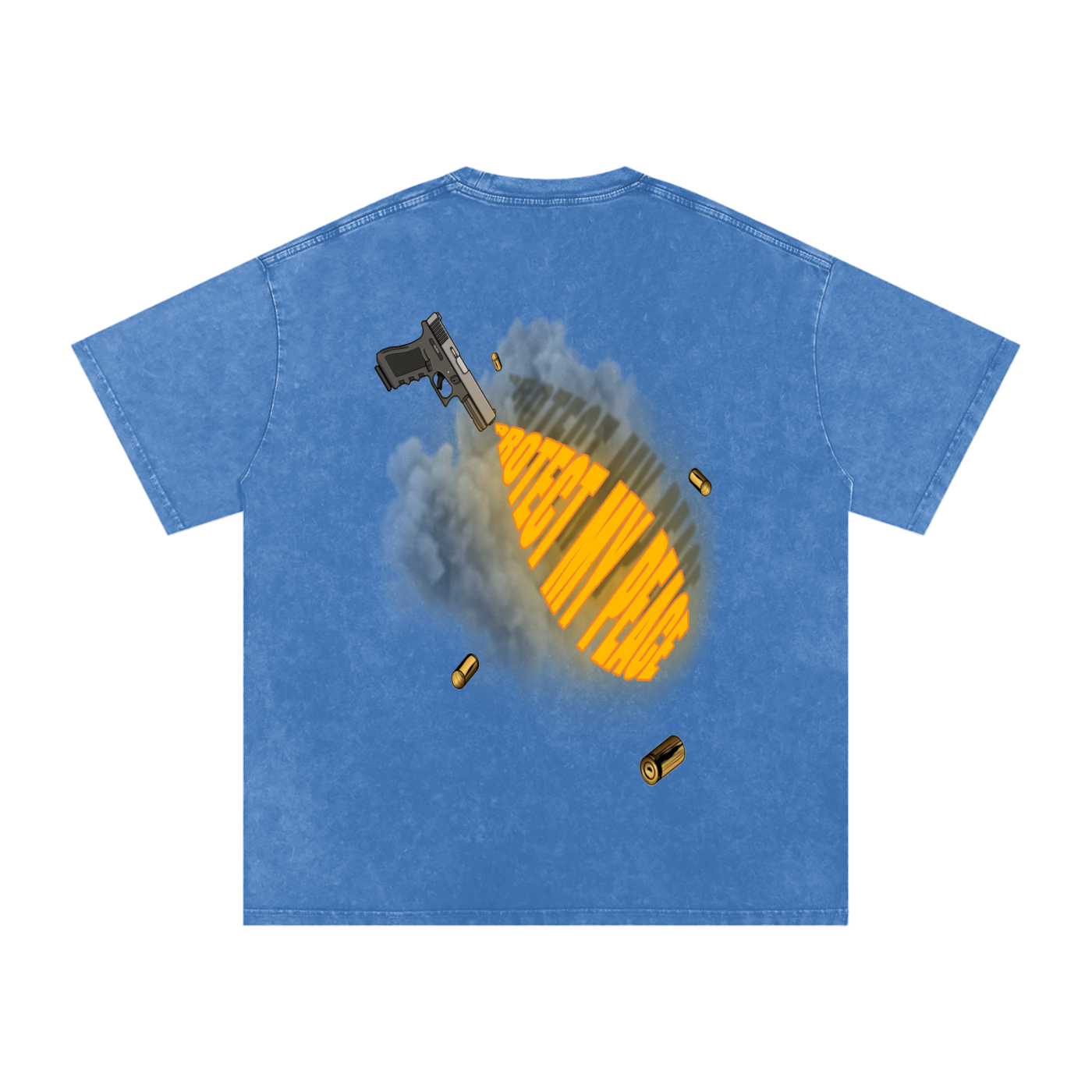 Acid Wash Oversize "PMP GRAPHIC" T-Shirt