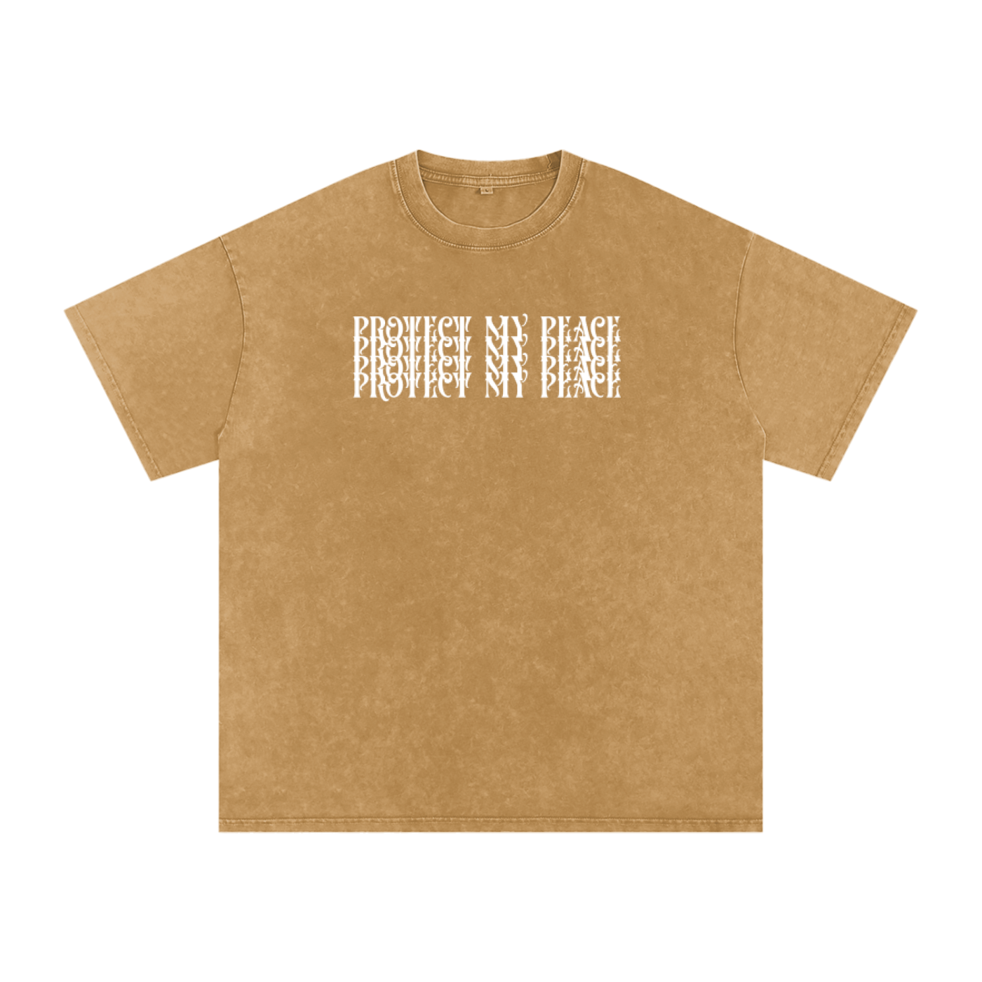 Acid Wash Oversize "Protect My Peace" FRONTSIDE ONLY T-Shirt