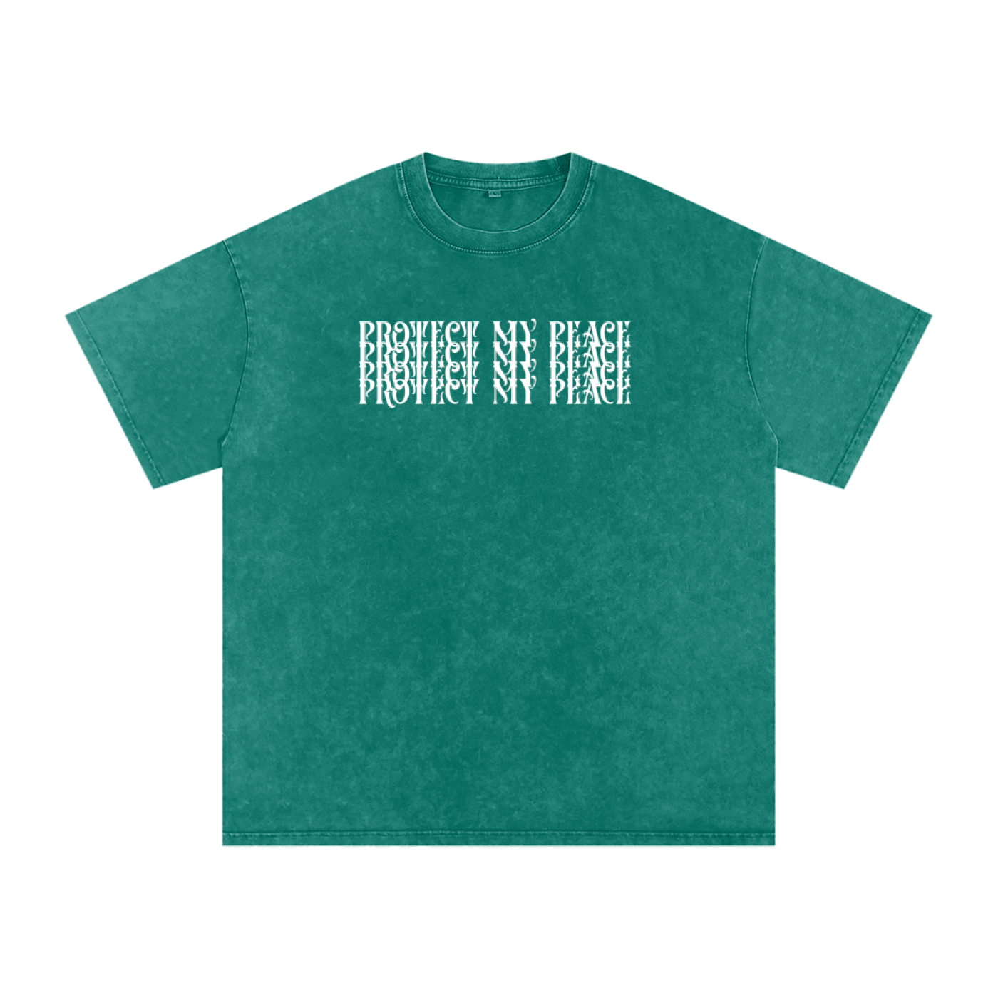 Acid Wash Oversize "Protect My Peace" FRONTSIDE ONLY T-Shirt