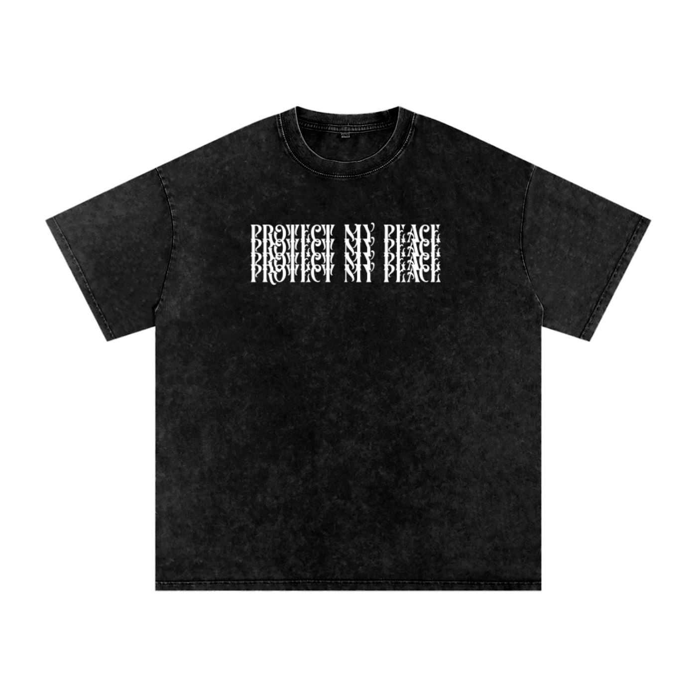 Acid Wash Oversize "Protect My Peace" FRONTSIDE ONLY T-Shirt