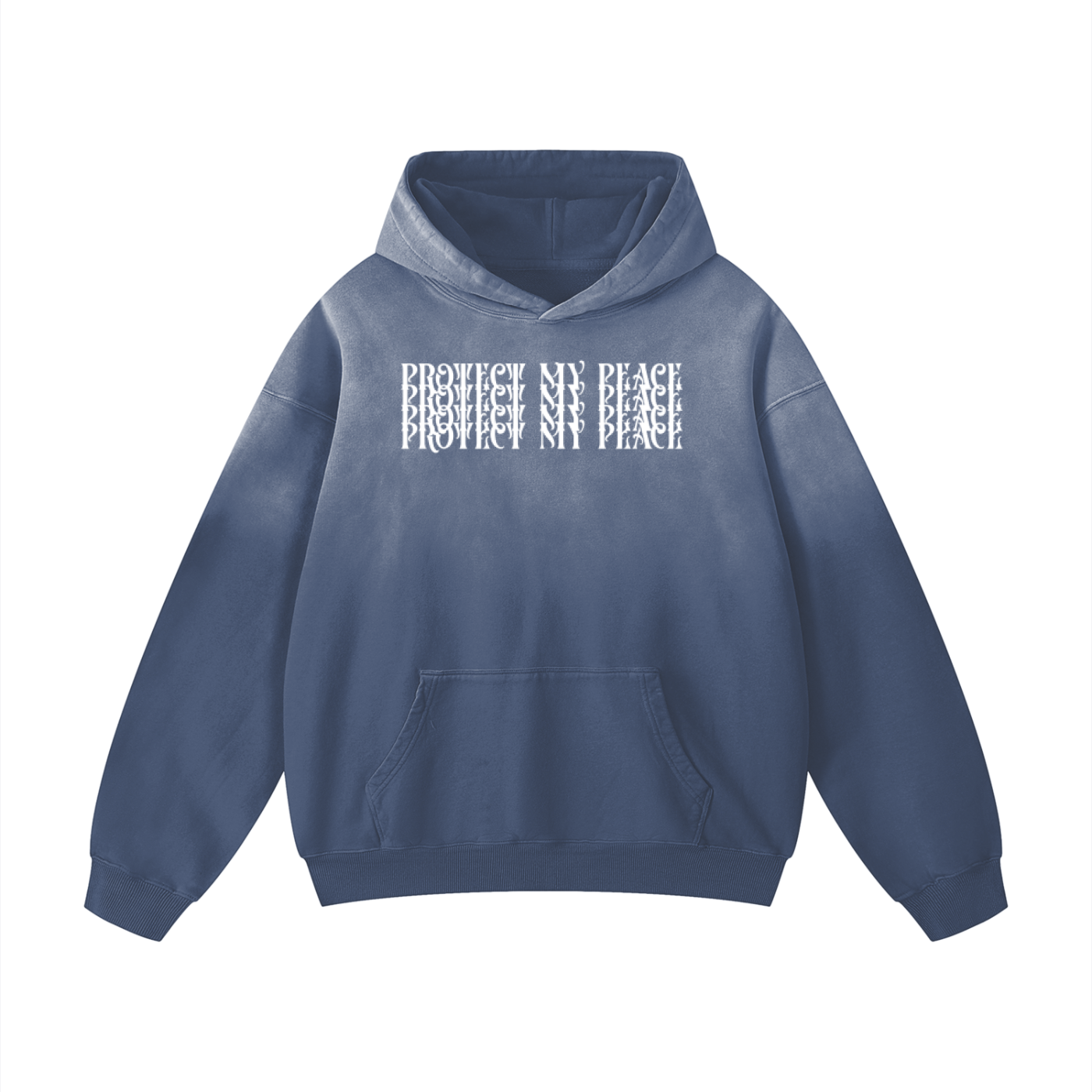 Heavyweight Sunfade Oversized "Protect My Peace" Hoodie