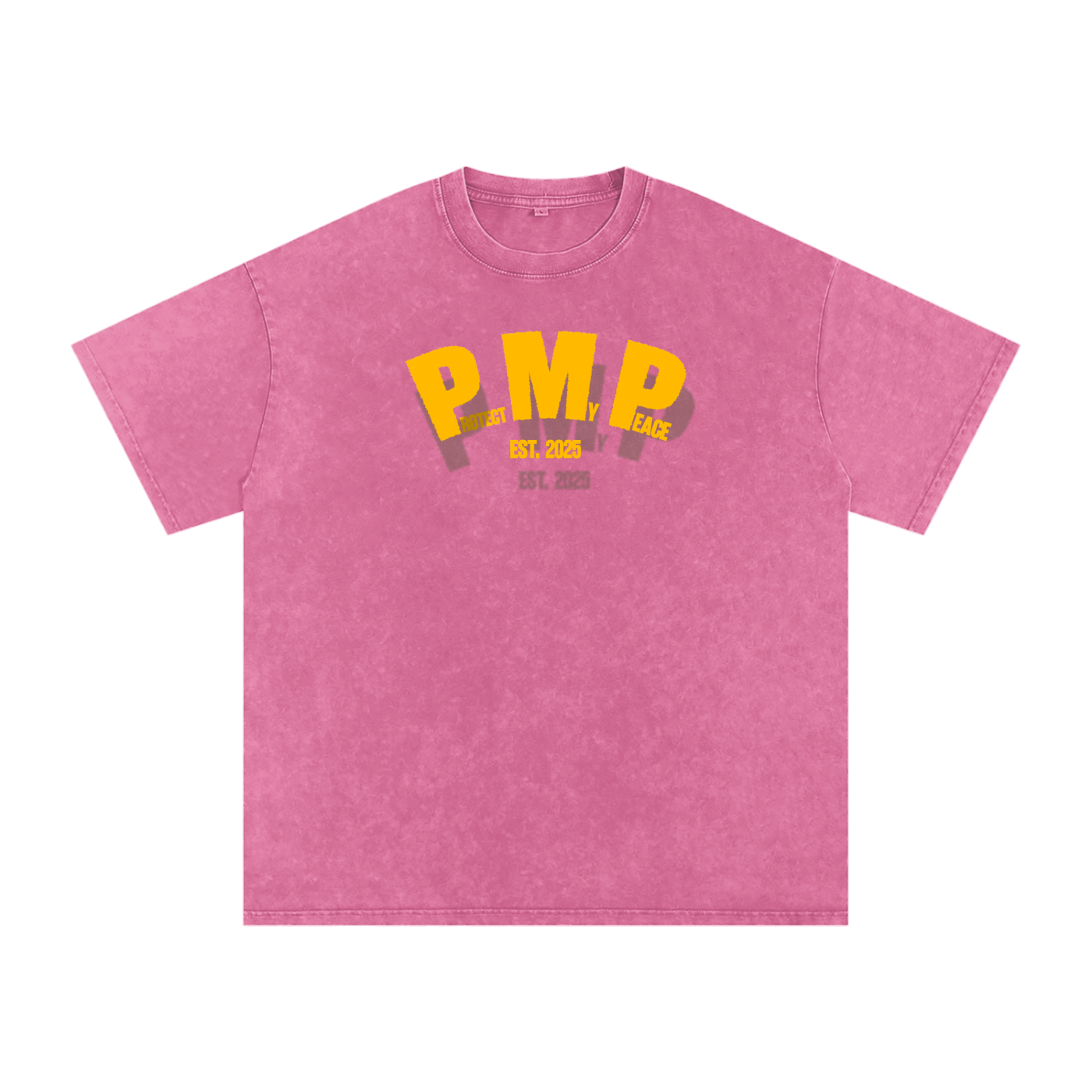 Acid Wash Oversize "PMP GRAPHIC" T-Shirt
