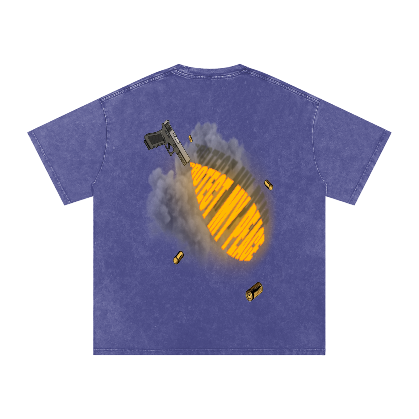 Acid Wash Oversize "PMP GRAPHIC" T-Shirt
