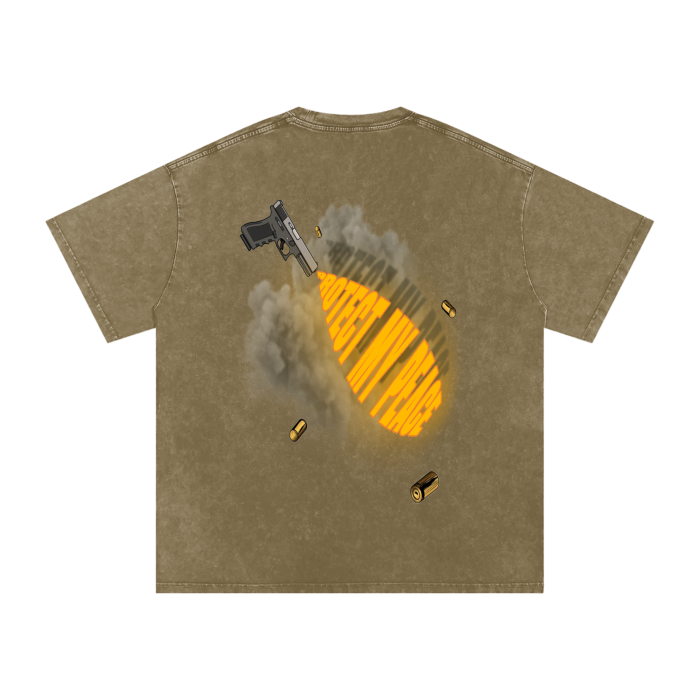 Acid Wash Oversize "PMP GRAPHIC" T-Shirt