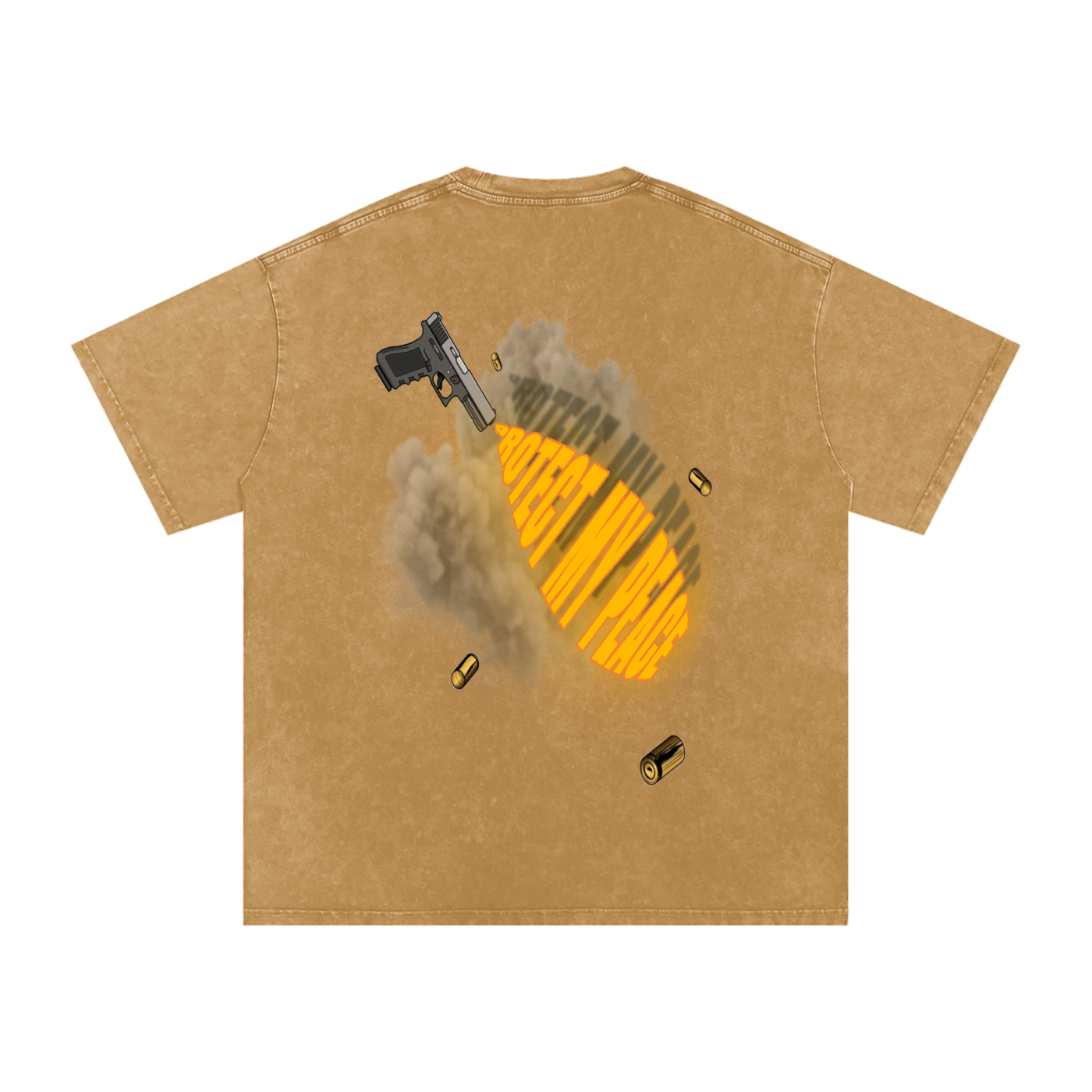Acid Wash Oversize "PMP GRAPHIC" T-Shirt