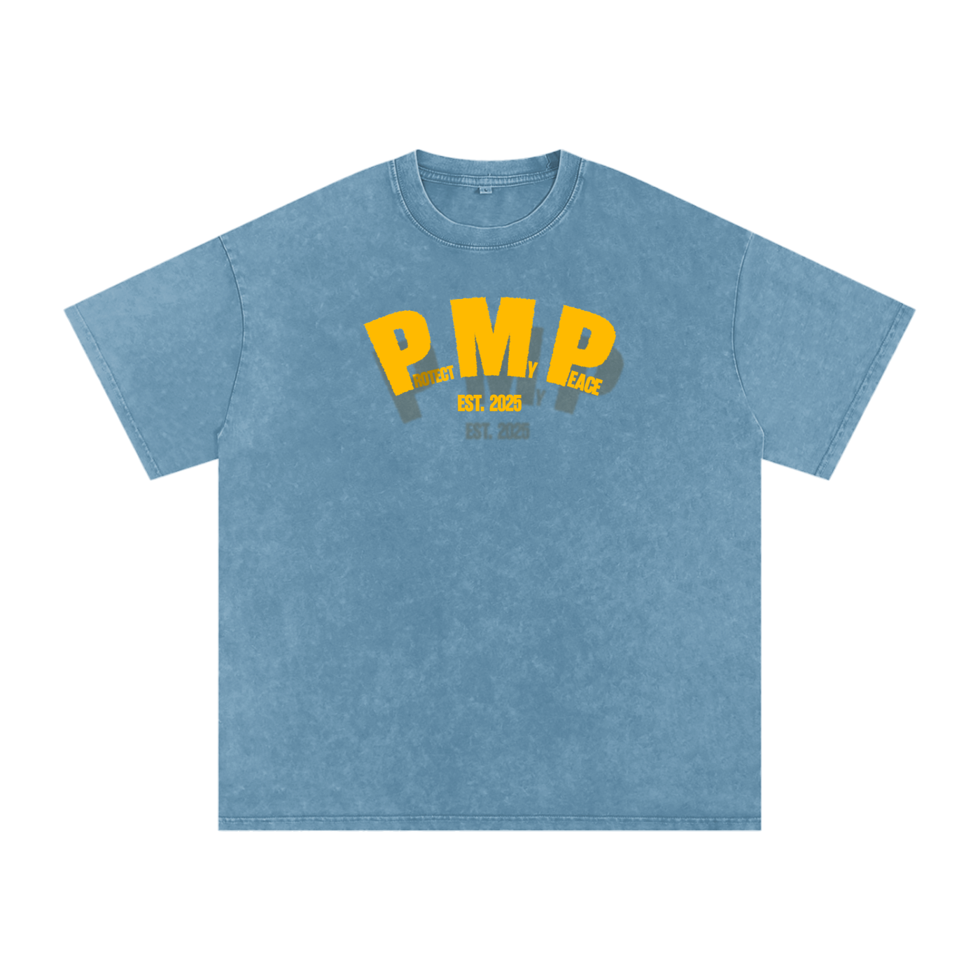 Acid Wash Oversize "PMP GRAPHIC" T-Shirt