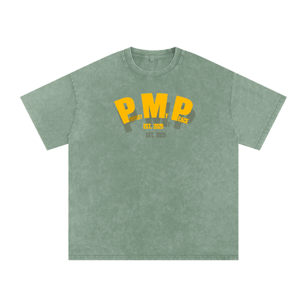 Acid Wash Oversize "PMP GRAPHIC" T-Shirt
