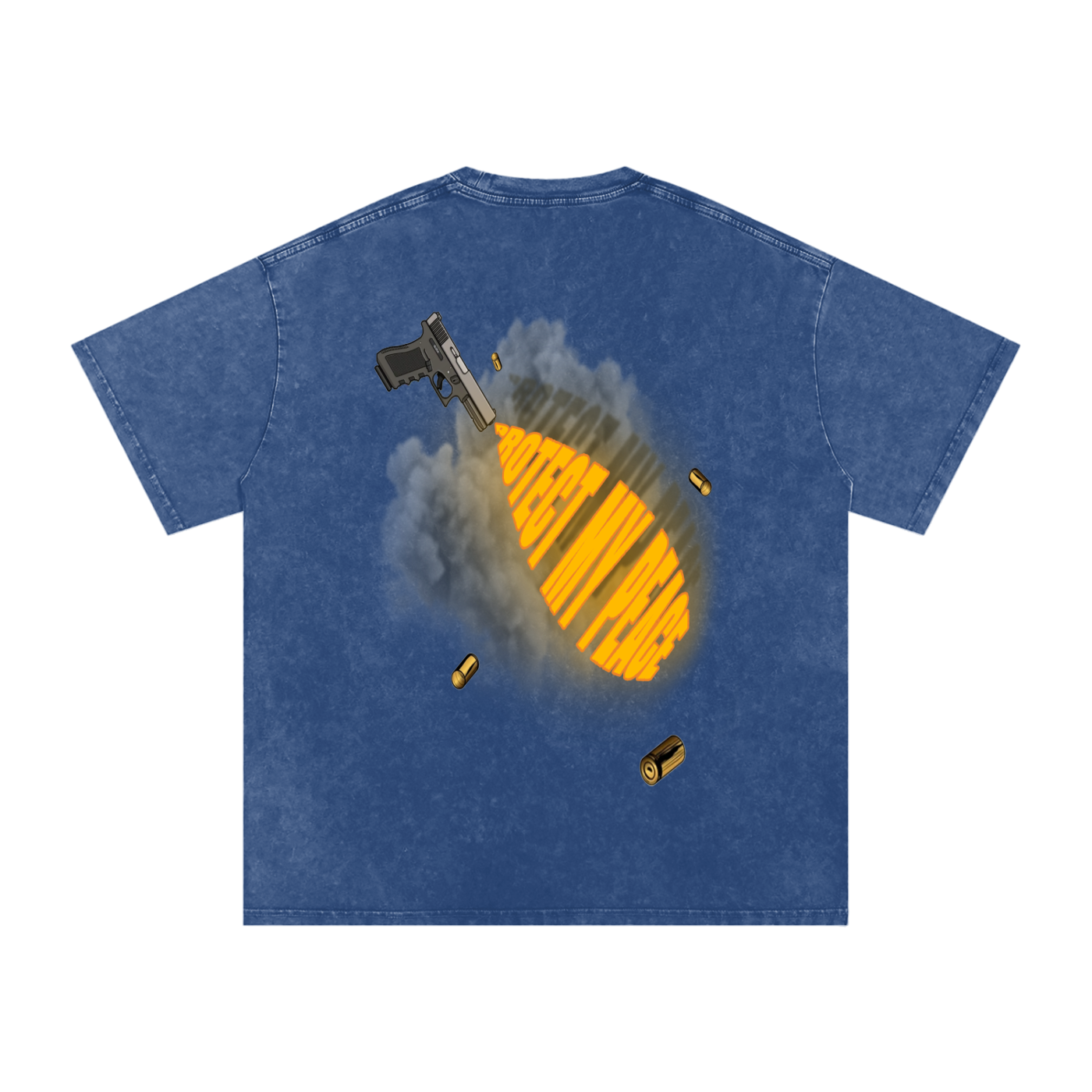 Acid Wash Oversize "PMP GRAPHIC" T-Shirt