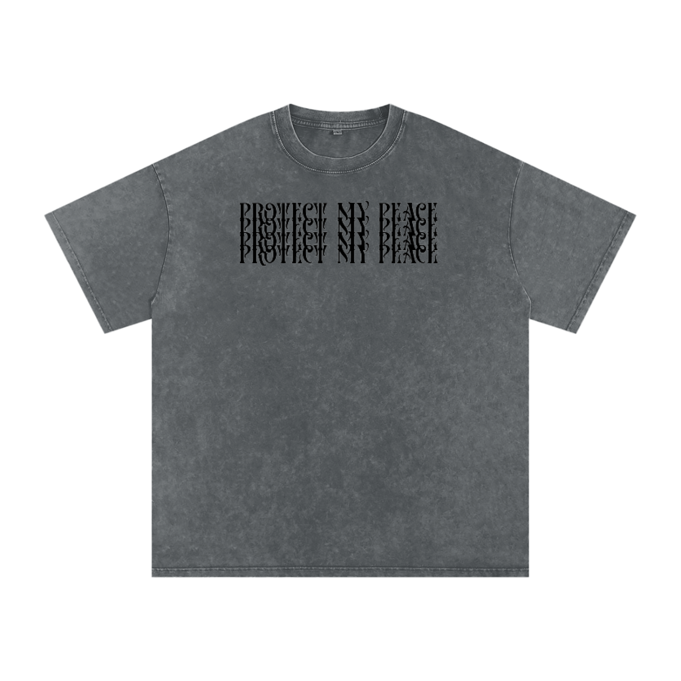 Acid Wash Oversize "Protect My Peace" T-Shirt